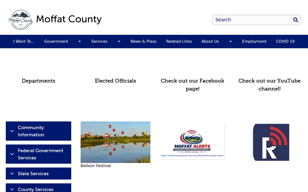 Official Moffat County government page